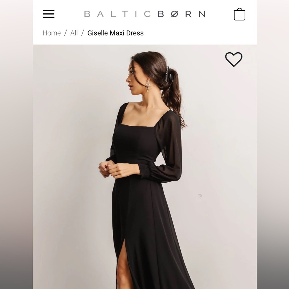 baltic born black bridesmaid dress